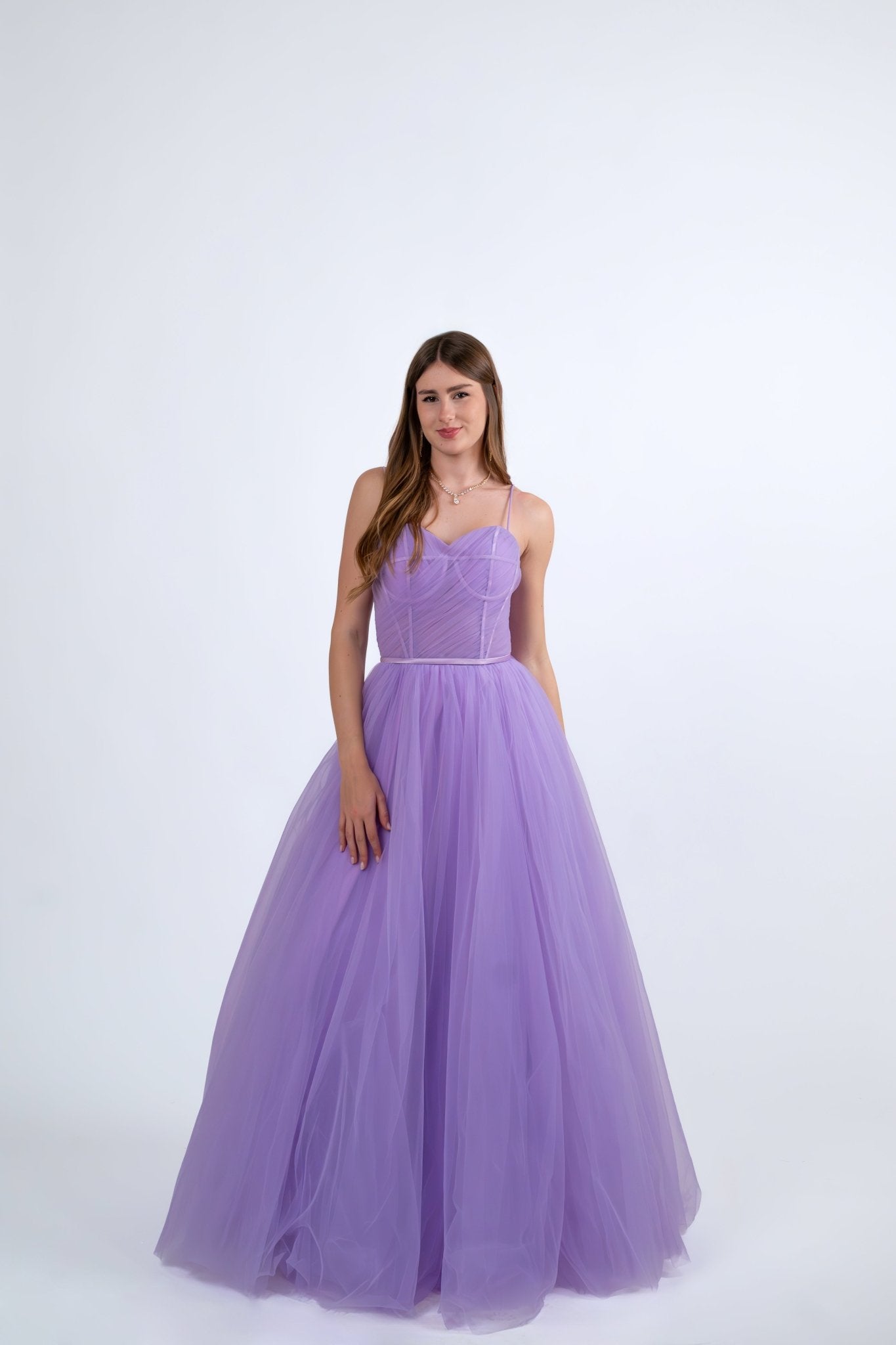Abito Tulle ricamo argento - Emme Shopping