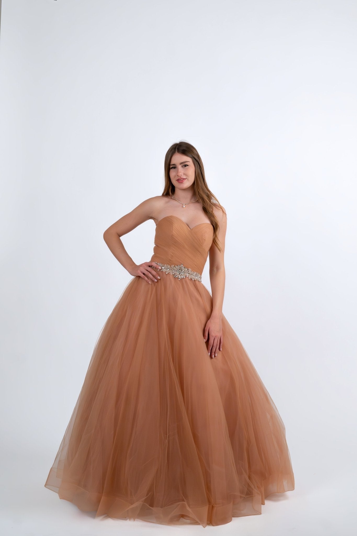 Abito Tulle ricamo argento - Emme Shopping