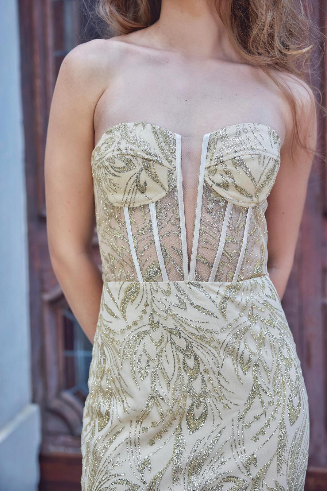 ABITO SIRENA GLITTER CON CORPETTO